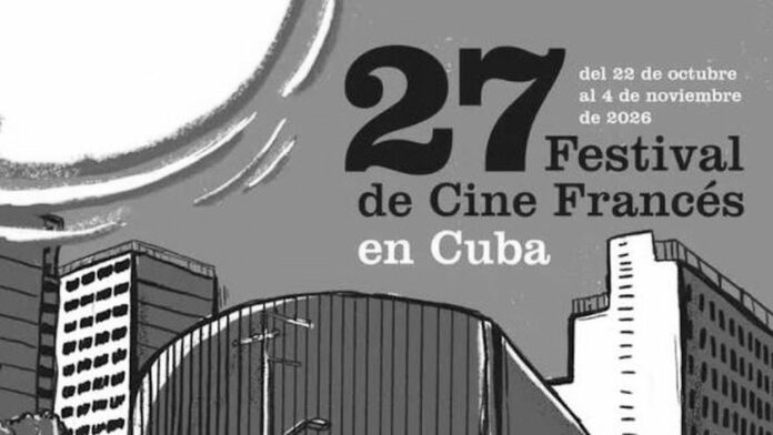 imagen Cartel 27 festival cine francés en Cuba